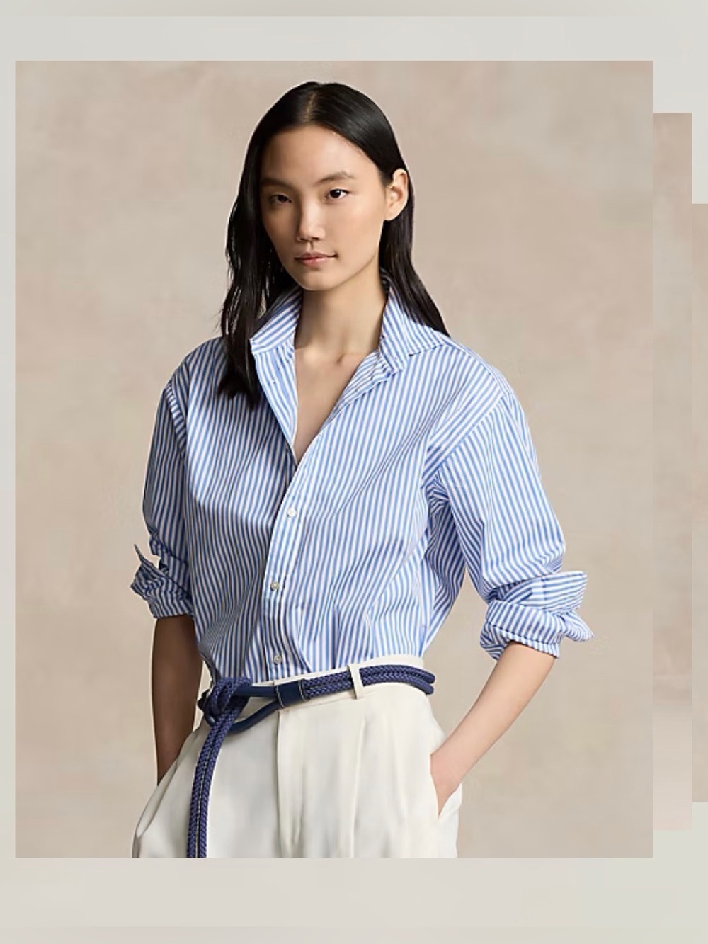 Ralph Lauren Polo Relaxed Fit Striped Cotton Shirt